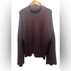 French Connection women’s Dark Burgundy Crewneck Sweater